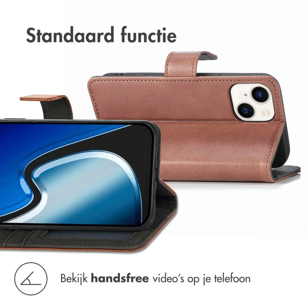 Imoshion Hoesje iPhone 15 Plus - 3 Pasjes - Bruin