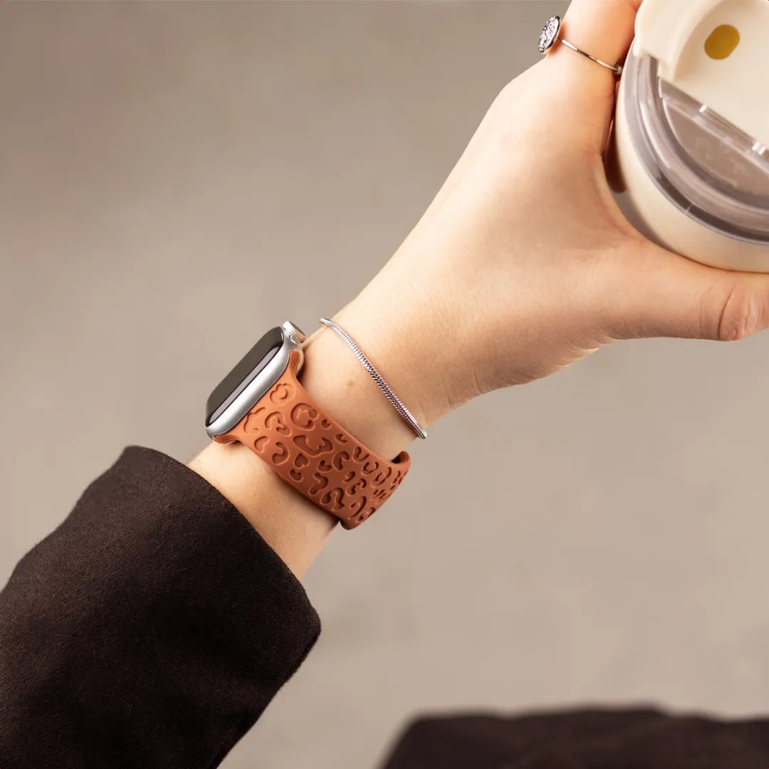 Imoshion Siliconen Bandje Apple Watch 42mm - Bruin