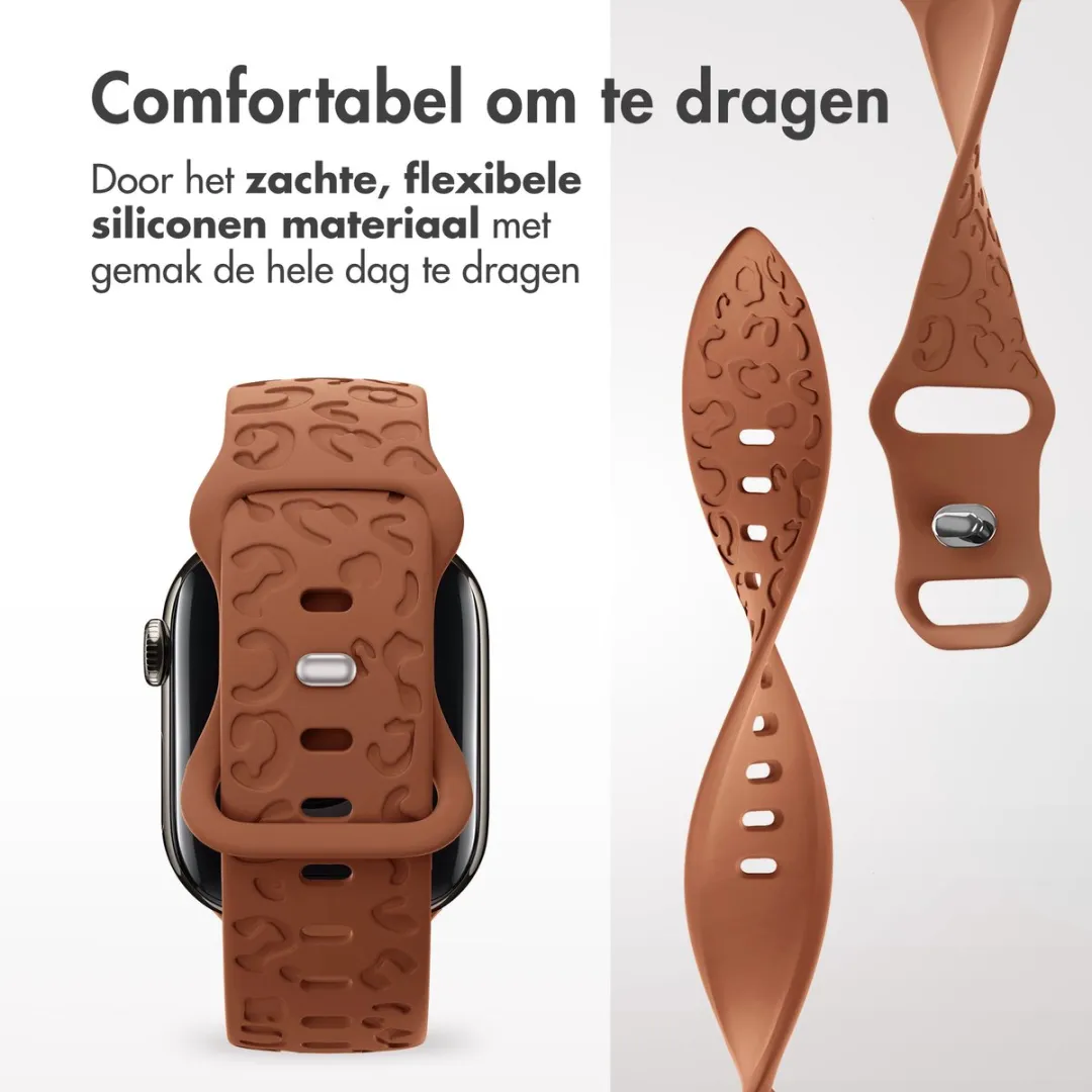 Imoshion Siliconen Bandje Apple Watch 42mm - Bruin