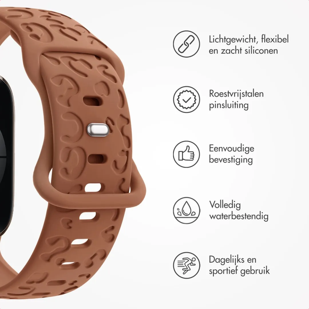 Imoshion Siliconen Bandje Apple Watch 42mm - Bruin