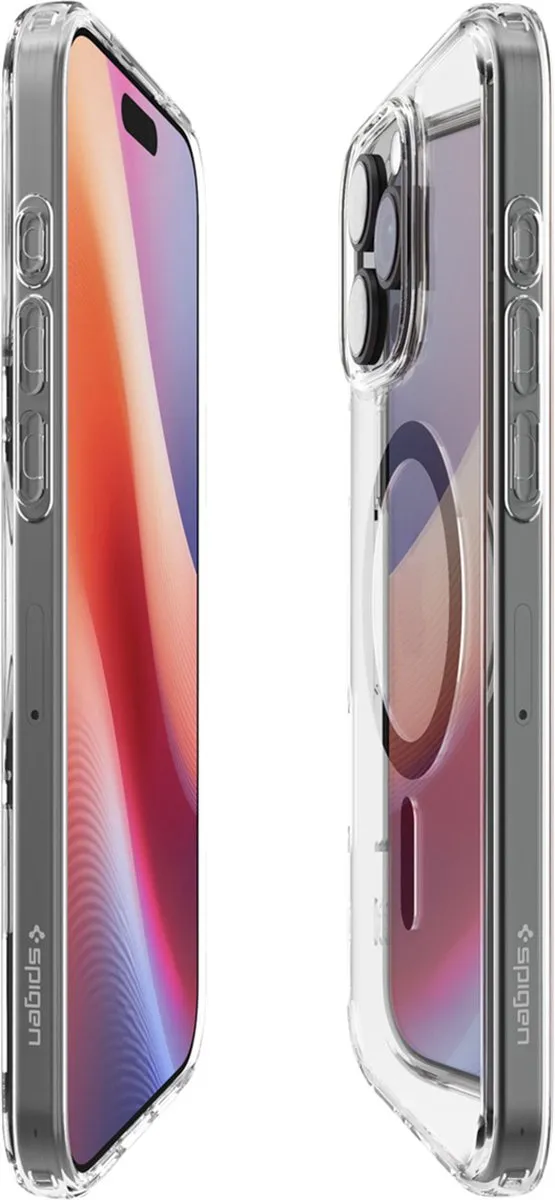 Spigen Ultra Hybrid MagFit ACS08130 Hoesje - iPhone 16 Pro - Grijs