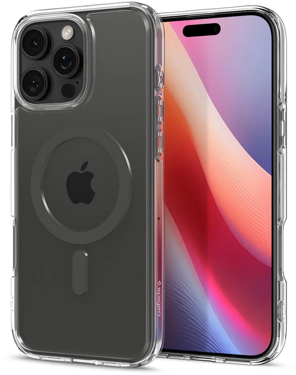 Spigen Ultra Hybrid MagFit ACS08130 Hoesje - iPhone 16 Pro - Grijs