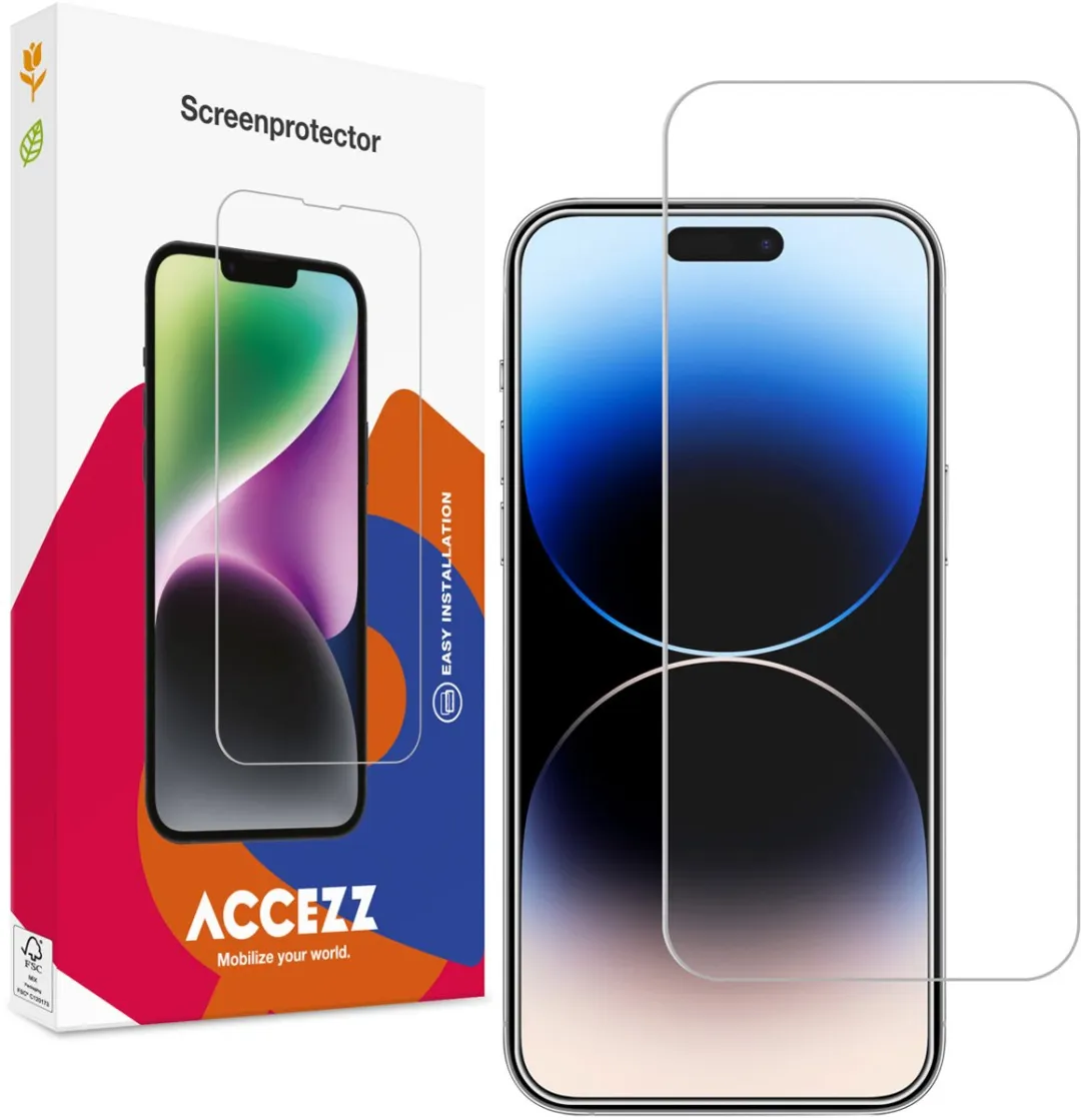 Accezz Screenprotector iPhone 15/16 Pro - Gehard Glas