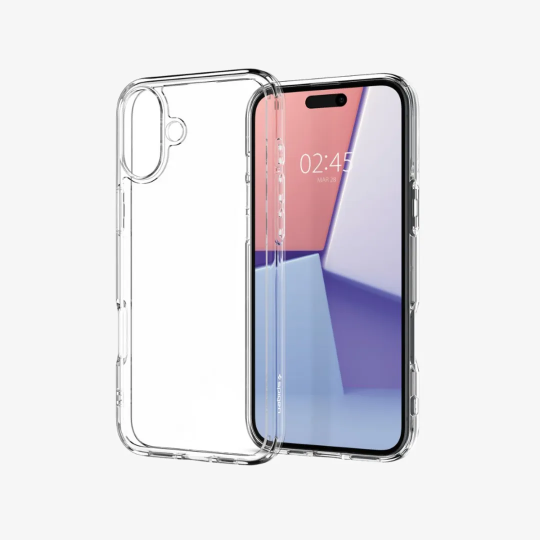 Spigen Crystal Hybrid ACS08095 iPhone 16 Plus Hoesje - Transparant