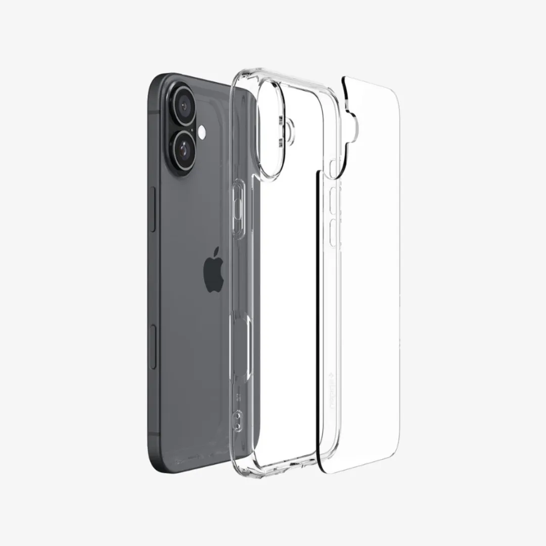 Spigen Crystal Hybrid ACS08095 iPhone 16 Plus Hoesje - Transparant