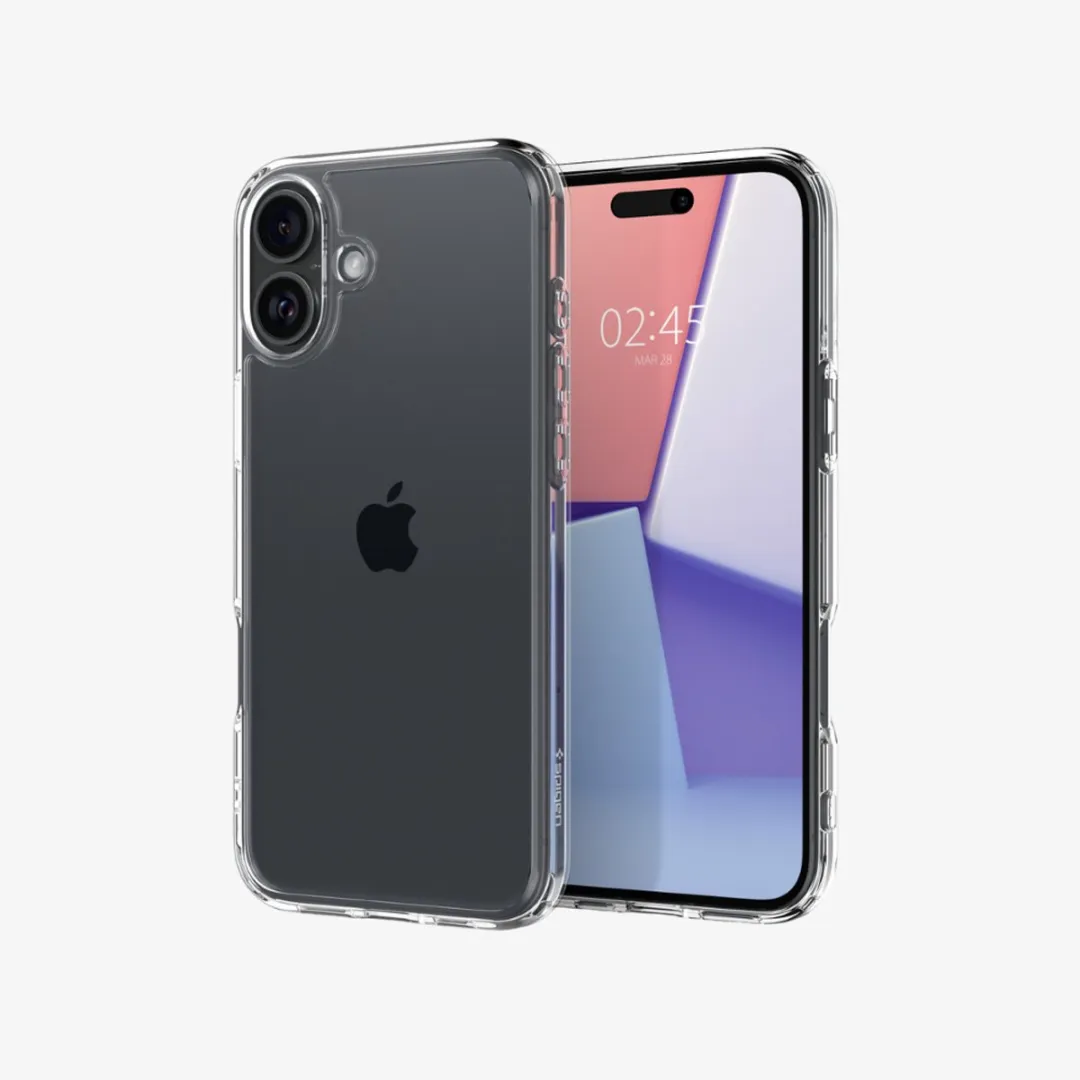 Spigen Crystal Hybrid ACS08095 iPhone 16 Plus Hoesje - Transparant - afbeelding 6 van 6