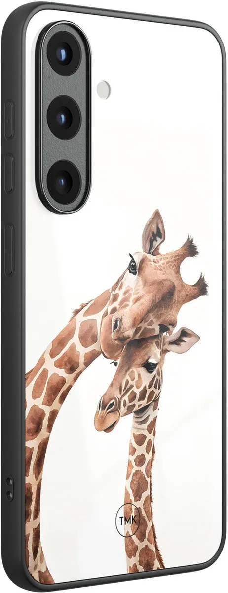 Casevibes Hoesje Samsung Galaxy S25 - Giraffenprint - Bruin