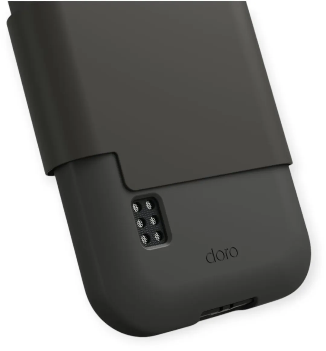 Doro Leva L10/E10/X10 Wallet Case 270-70806 - Zwart/Grijs