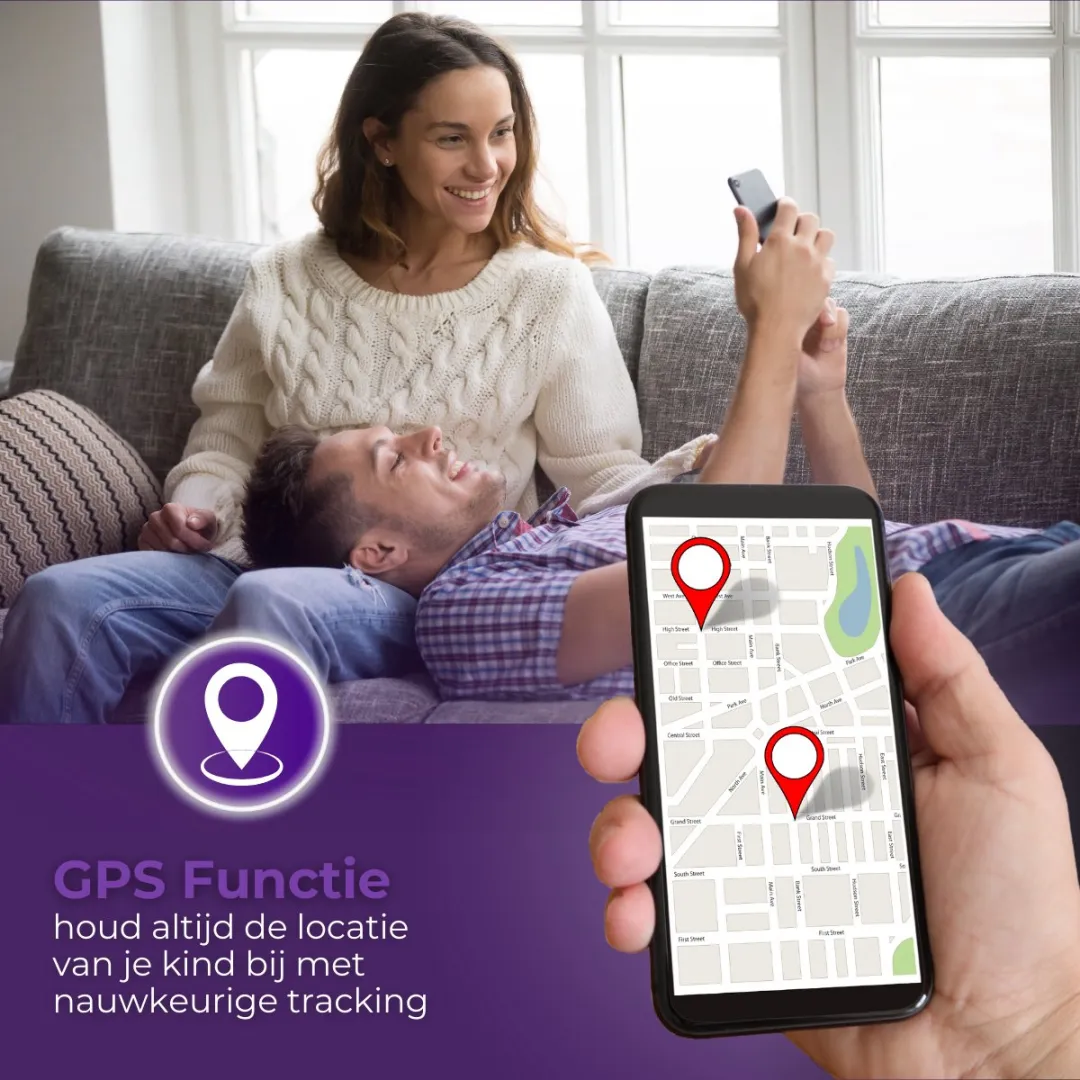 CosmoToys® Smartwatch Kinderen - Incl. Simkaart - 4G - GPS Horloge - Kinder Smartwatch - Tracker - Android - Kinderhorloge Jongen & Meisje - Videobellen - Camera - Zwart