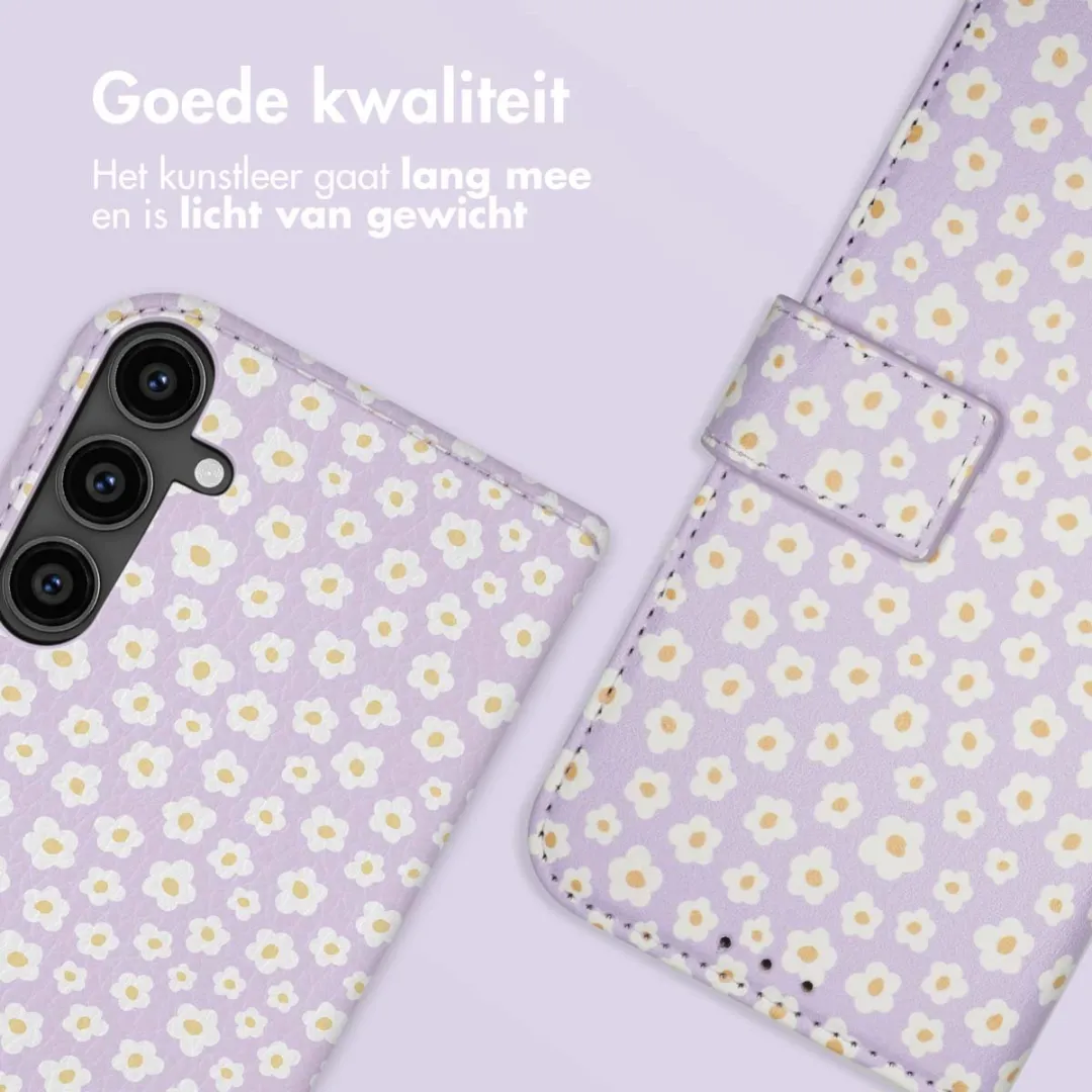 Imoshion Galaxy S23 FE Hoesje White Daisy - 3 Pasjes