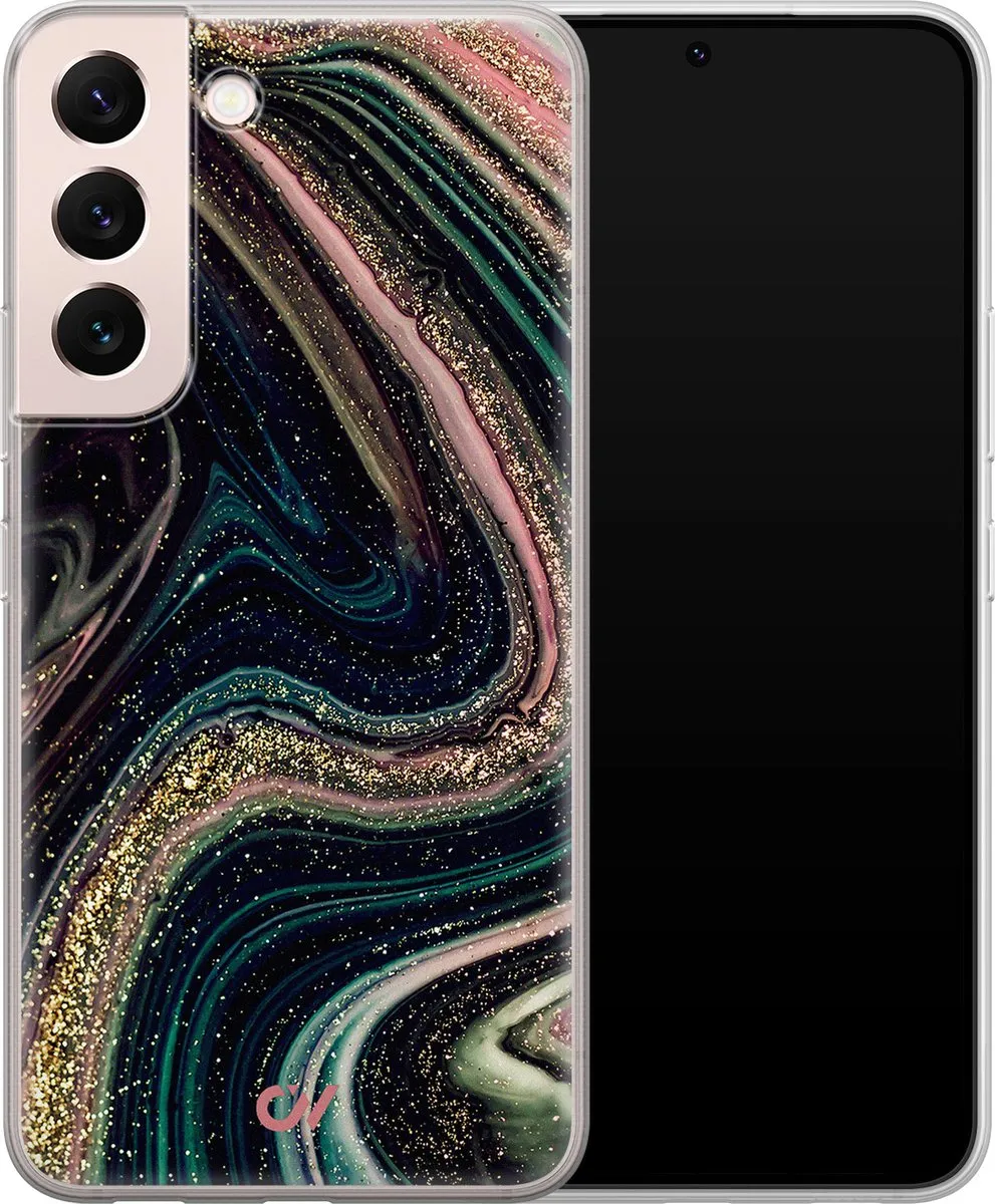 Casevibes Galaxy S22 Hoesje - Marble Twilight - S/S22/UV/006