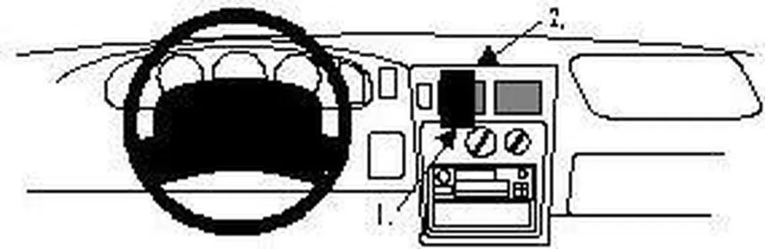 Brodit ProClip Houder 852253 - Toyota Tacoma 1995-2004 - Zwart