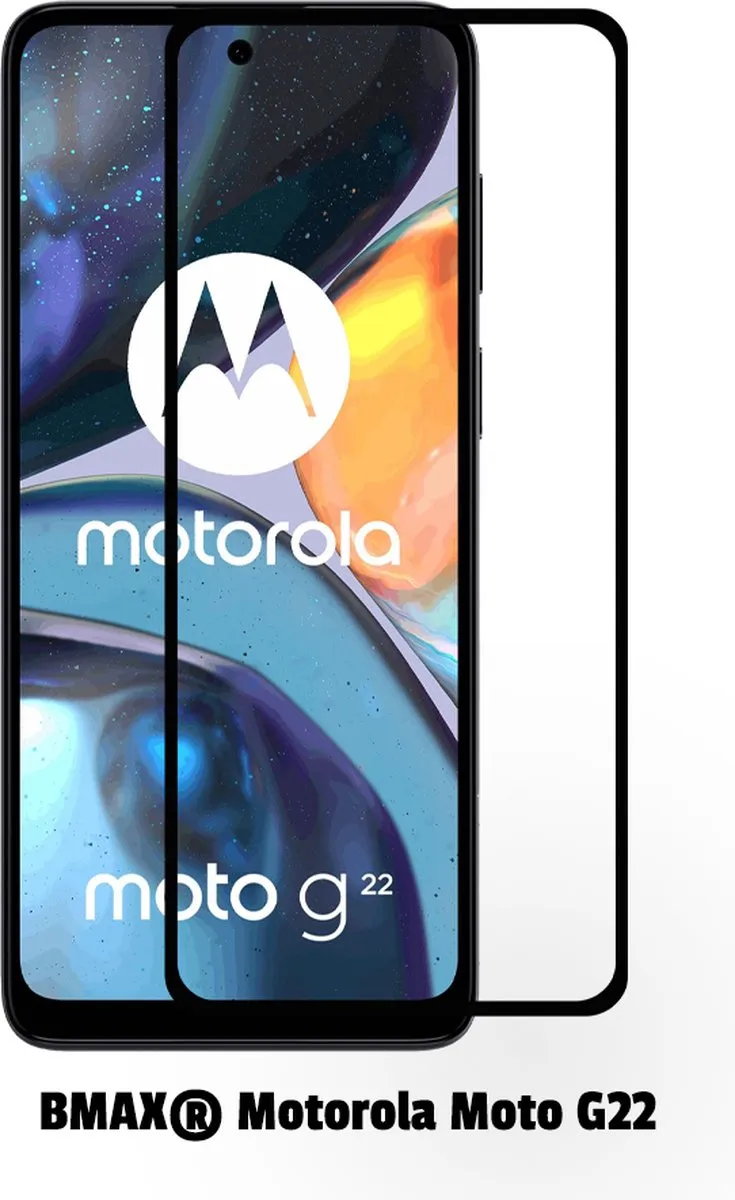 BMAX Moto G22 Screenprotector 2 Stuks - Gehard Glas - Zwart