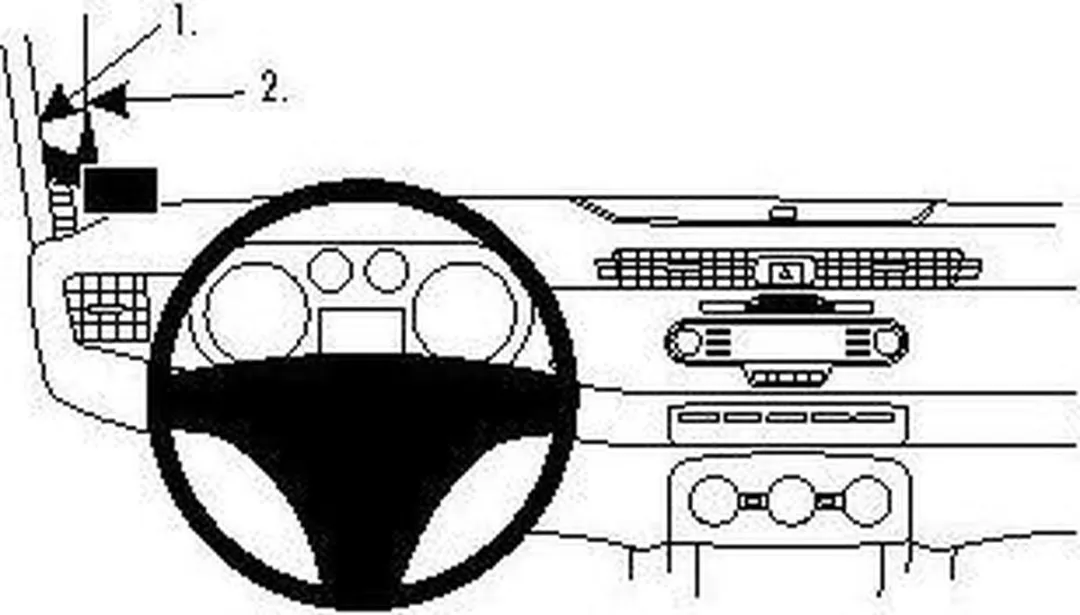 Brodit ProClip Alfa Romeo Giulietta 2010 Houder - 804586 - Zilver