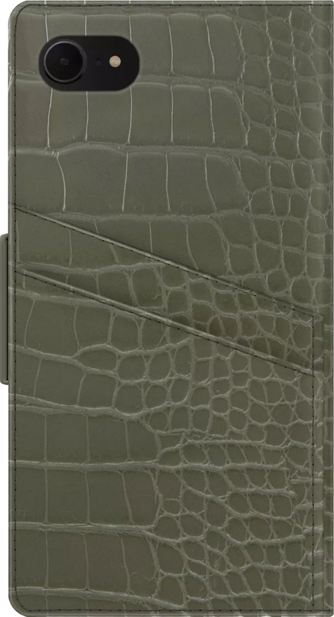 iDeal of Sweden Atelier Wallet iPhone 8/7/6/6s/SE - Khaki Croco - afbeelding 3 van 3