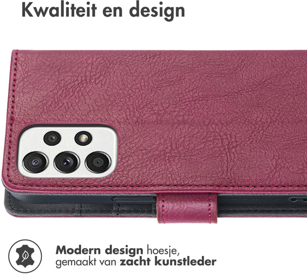 Imoshion Hoesje Samsung Galaxy A52 - 3 Pasjes - Bordeaux