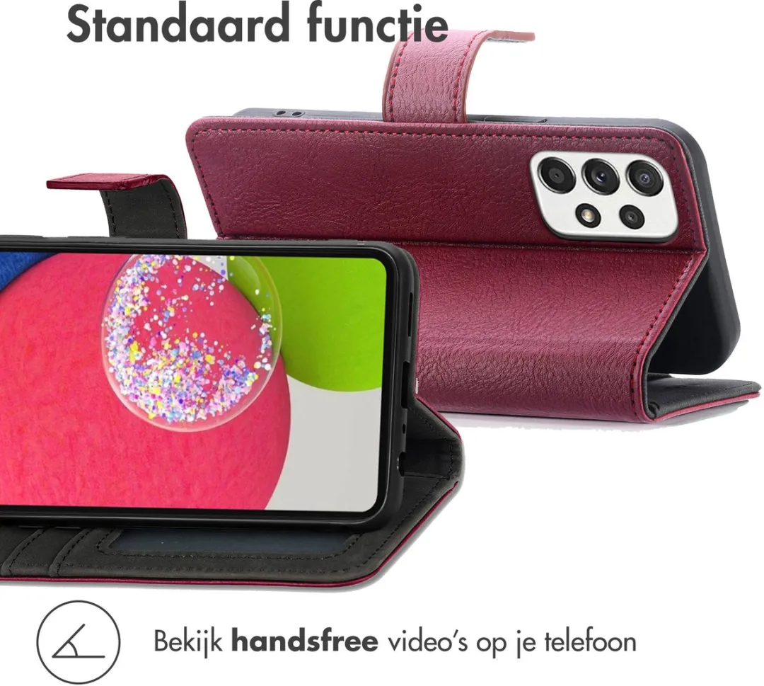 Imoshion Hoesje Samsung Galaxy A52 - 3 Pasjes - Bordeaux