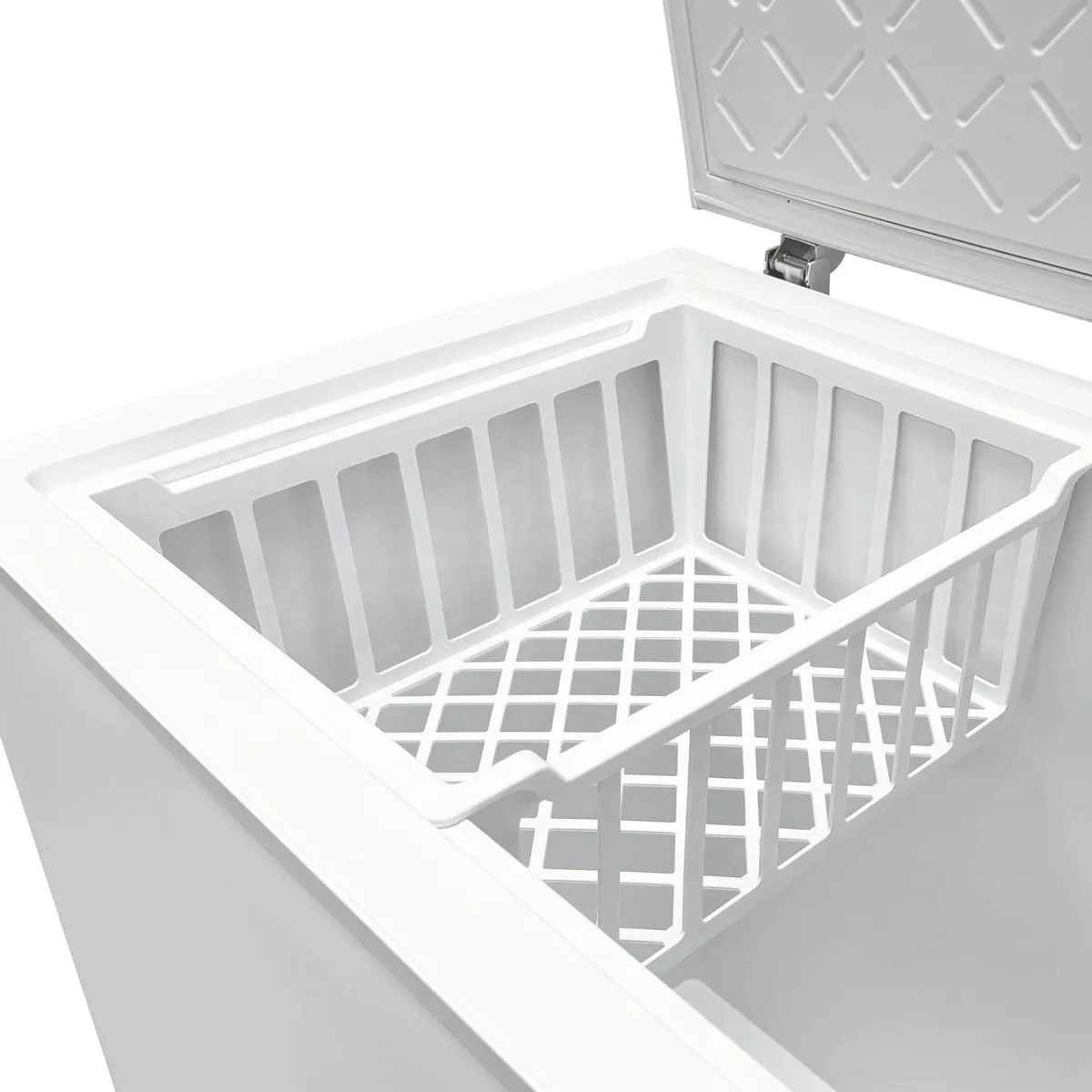 Inventum VK980W No Frost vrieskist - 233 liter - 98,6 cm breed - Supervriezen - Geschikt voor garage tot -15°C - Digitale thermostaat - 1 opbergkorf - Diepvrieskist - Wit