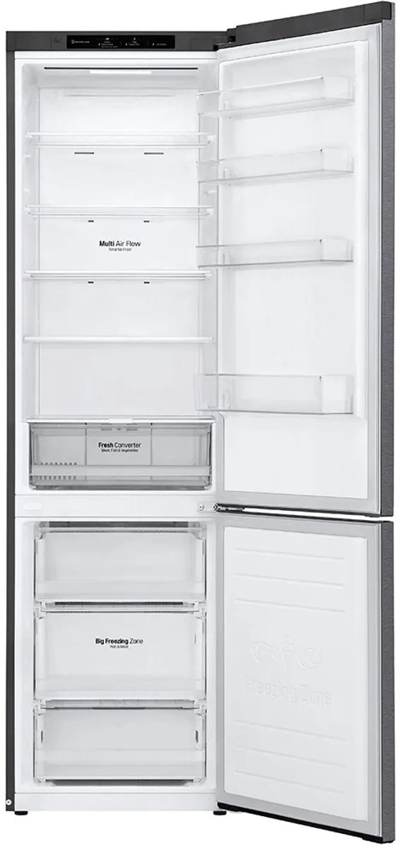 LG GBP62DSSFR Koel-vriescombinatie - 419L Grafiet/RVS