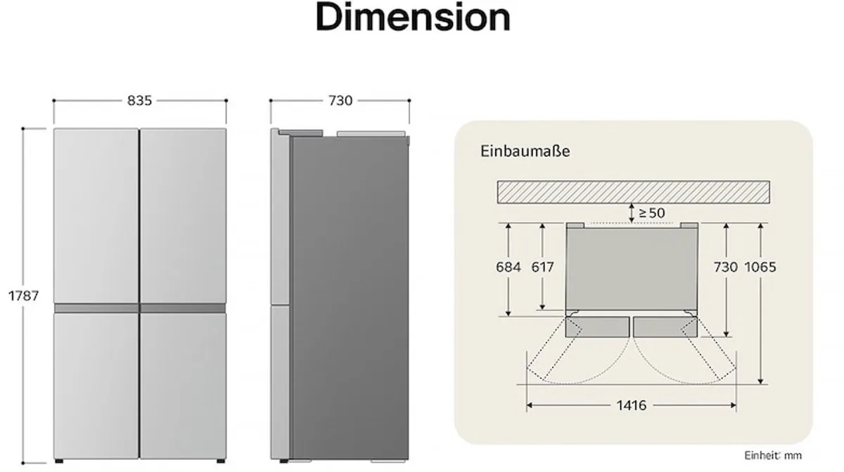 LG GMG861EPAE Amerikaanse Koelkast 508L - 179cm Zwart