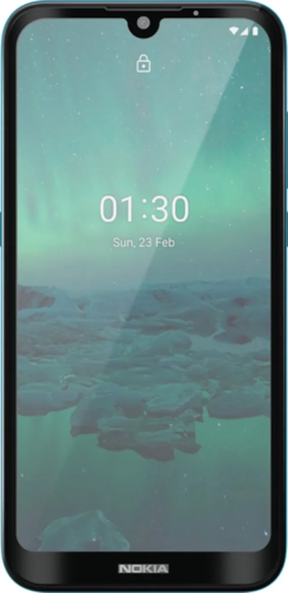 Azuri RINOX ARMOR Tempered Glass - Nokia 1.3 - Zwart - afbeelding 4 van 5