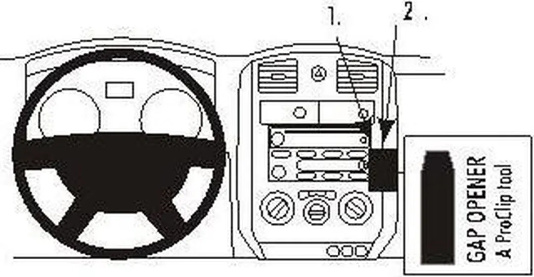 Brodit ProClip 853462 Houder Chevrolet Colorado 2004-2014 - Angled Mount