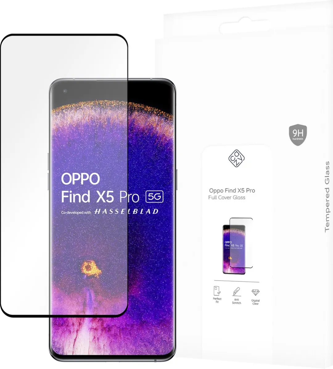 Just in Case Cazy Screenprotector OPPO Find X5 Pro