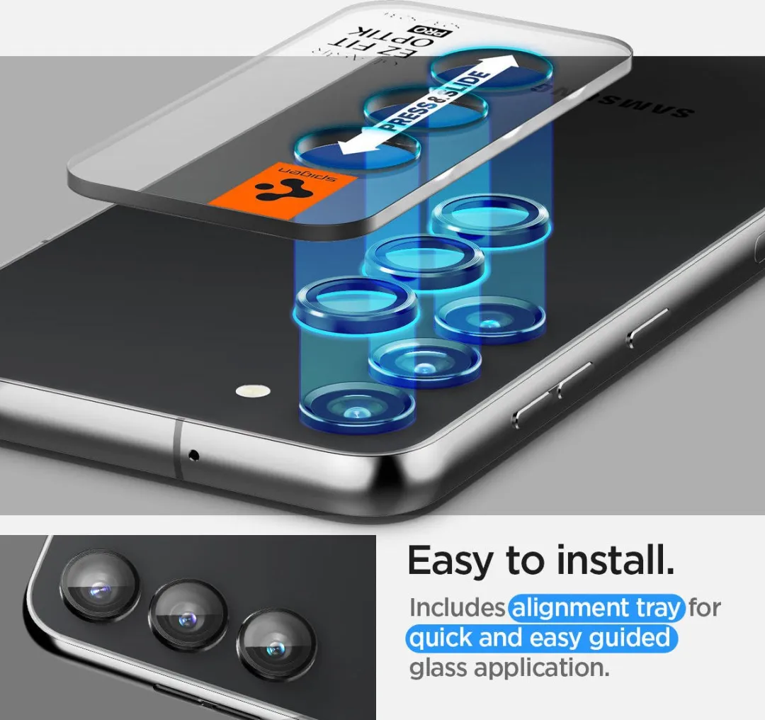 Spigen Optik Camera Lens Protector AGL05962 - 2 Stuks - afbeelding 6 van 6