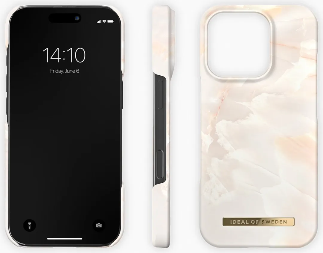 iDeal of Sweden iPhone 16 Pro Backcover - Rose Pearl Marble