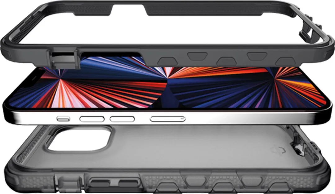 Itskins Supreme Frost Siliconen Hoesje iPhone 13 AP2R-SPRFR-GYBK - Grijs