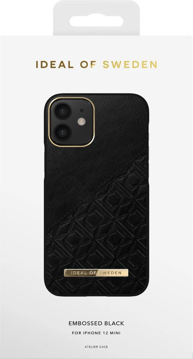 iDeal of Sweden Fashion Case iPhone 12 Mini Embossed Black - IDACAW21-I2054-328 - afbeelding 3 van 3