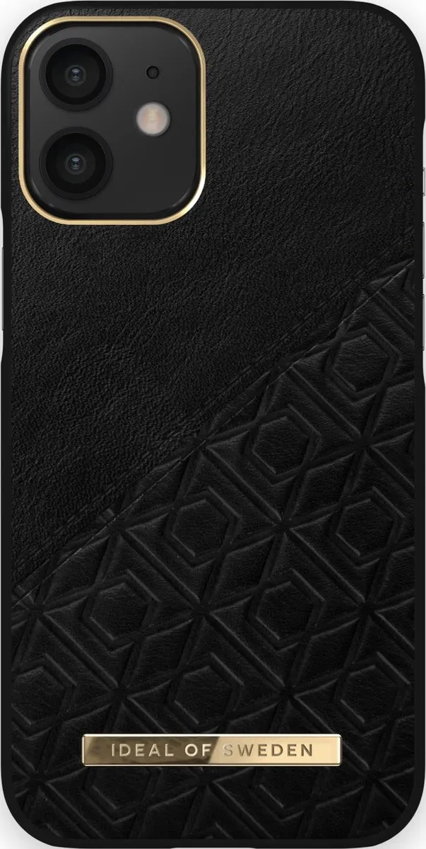 iDeal of Sweden Fashion Case iPhone 12 Mini Embossed Black