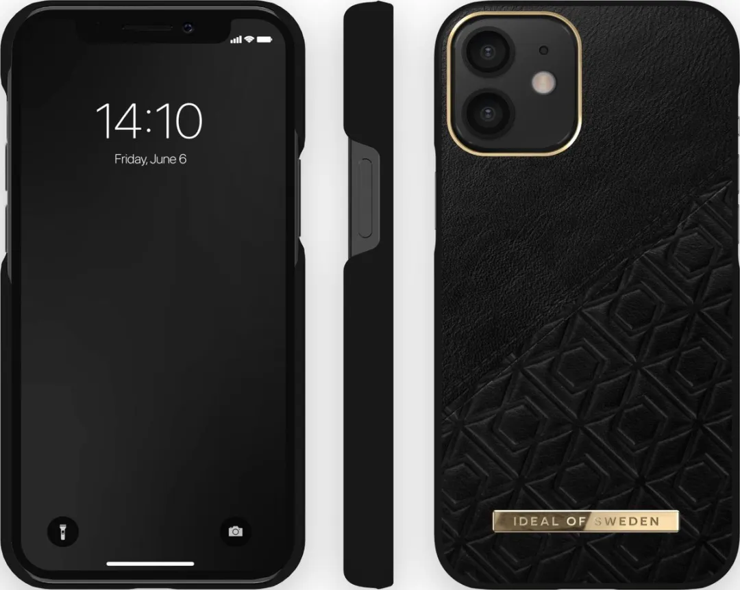 iDeal of Sweden Fashion Case iPhone 12 Mini Embossed Black - IDACAW21-I2054-328 - afbeelding 2 van 3