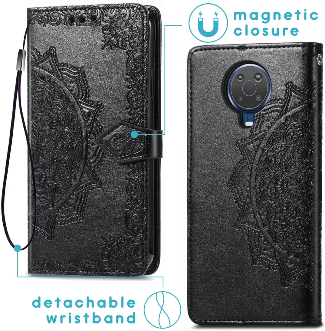 Imoshion Nokia G10/G20 Mandala Bookcase Hoesje - Zwart