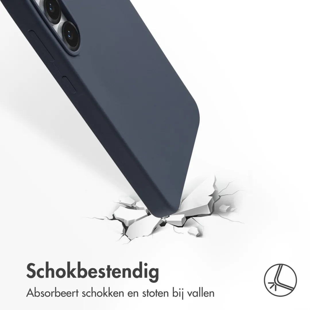 Accezz Hoesje Samsung Galaxy S25 FE - Donkerblauw