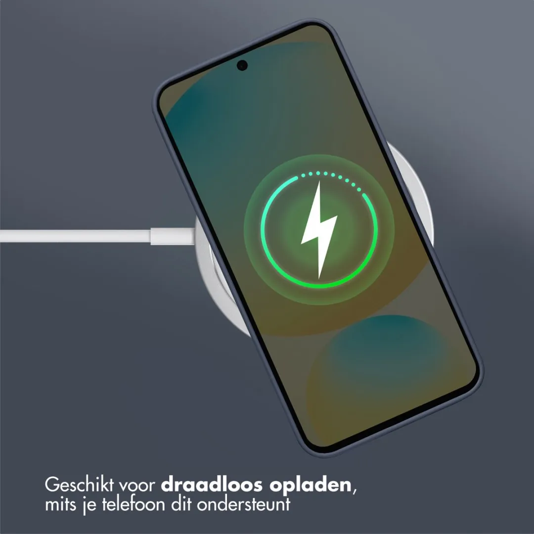 Accezz Hoesje Samsung Galaxy S25 FE - Donkerblauw - afbeelding 6 van 6