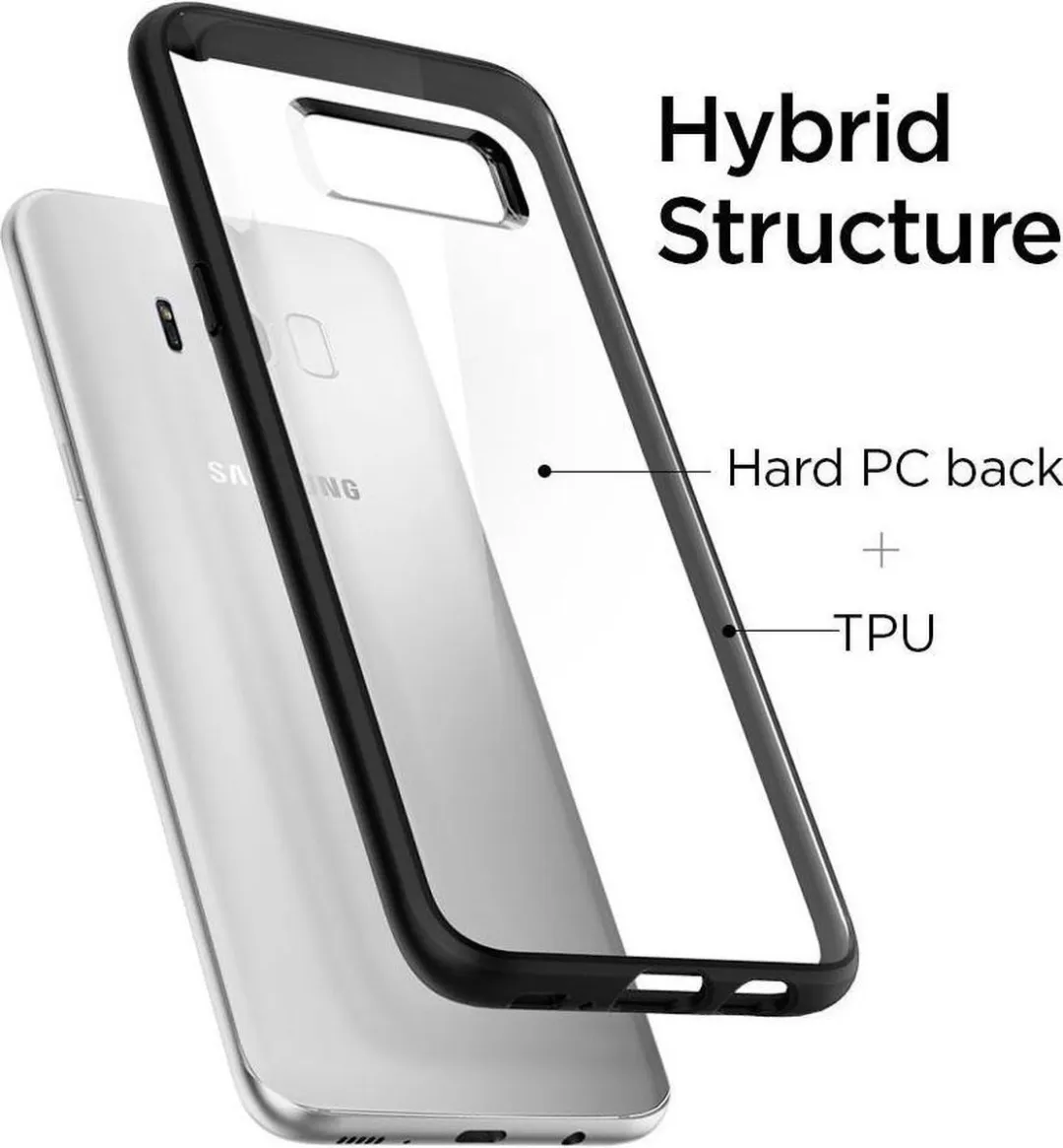 Spigen Ultra Hybrid Hoesje G955U19629902 - Samsung Galaxy S8+ - Zwart