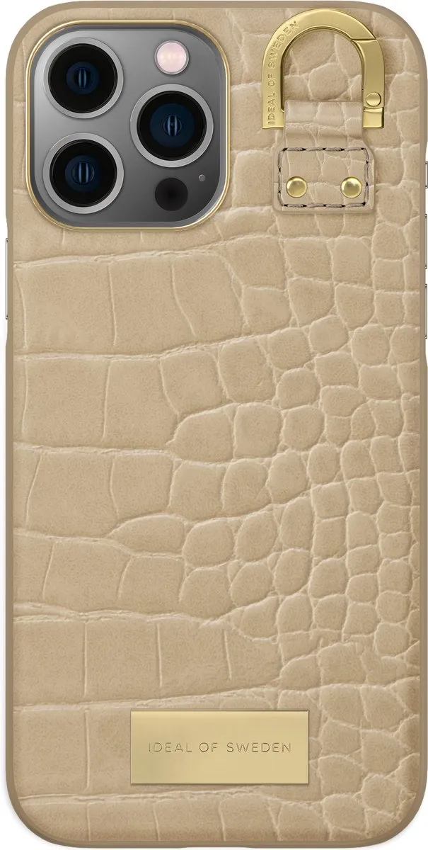iDeal of Sweden Fashion Case Atelier iPhone 12/13 Pro Max - Warm Beige Croco - afbeelding 6 van 6