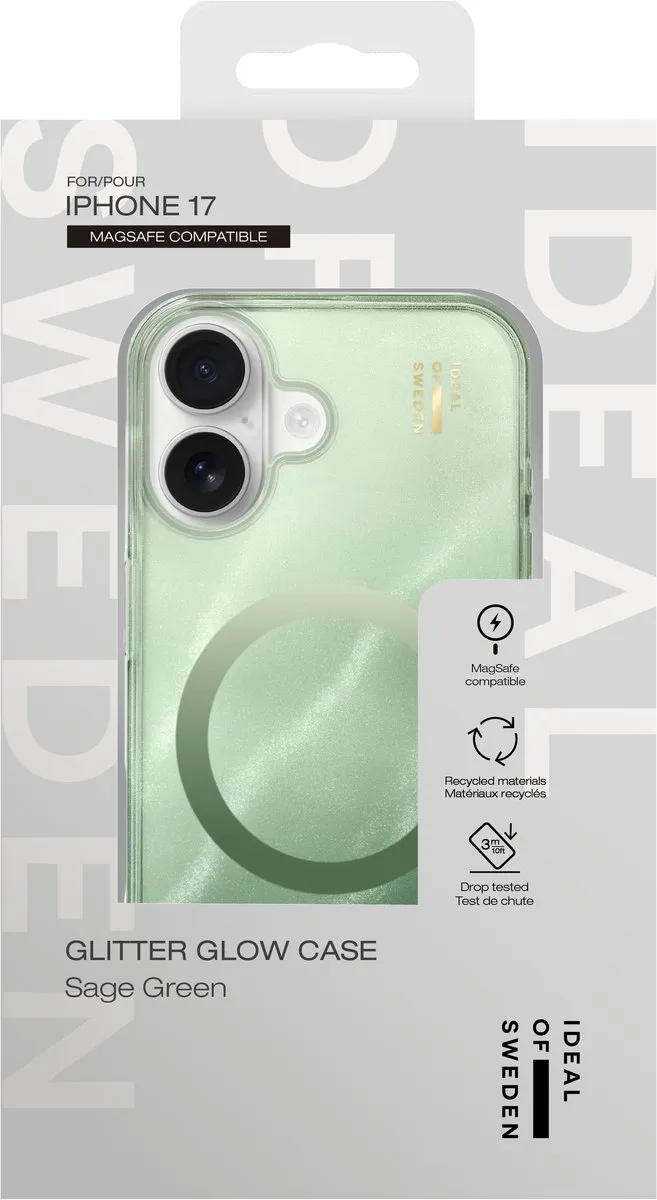 iDeal of Sweden Clear Case iPhone 17 - Sage Green - MagSafe
