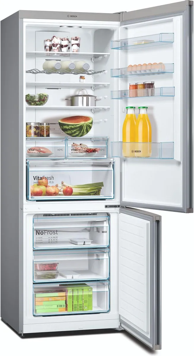 Bosch Serie 4 KGN49XIEA Koel-Vriescombinatie 435L - Roestvrijstaal