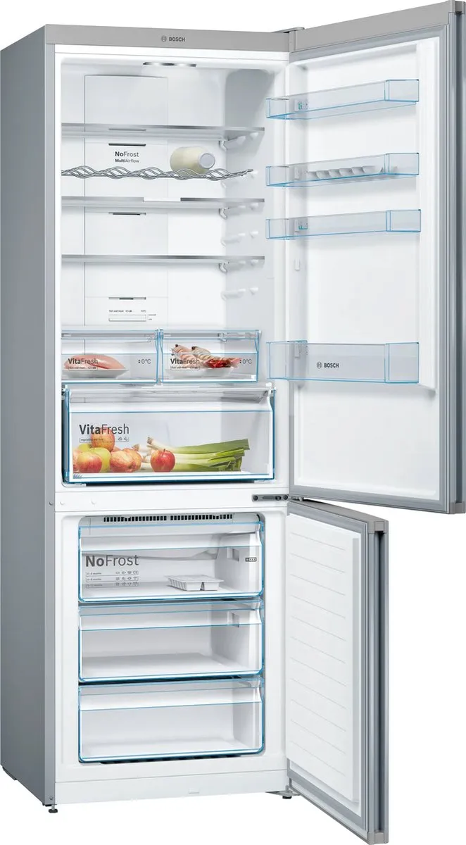 Bosch Serie 4 KGN49XIEA Koel-Vriescombinatie 435L - Roestvrijstaal - afbeelding 6 van 6