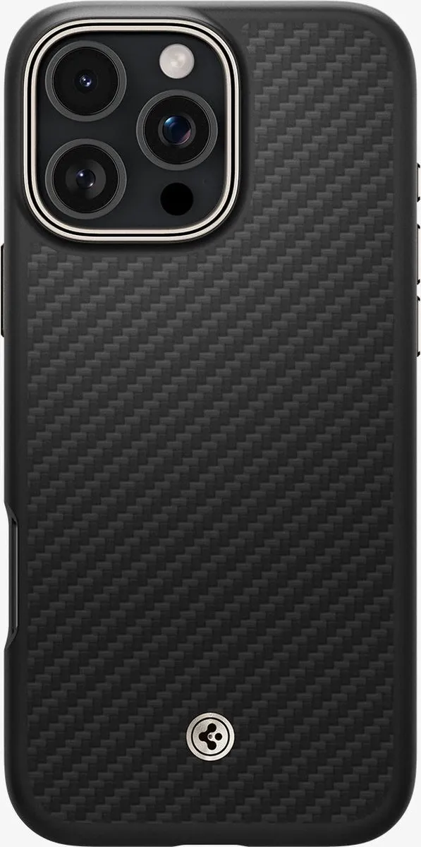 Spigen Enzo Aramid Hoesje iPhone 16 Pro Max - Matte Zwart