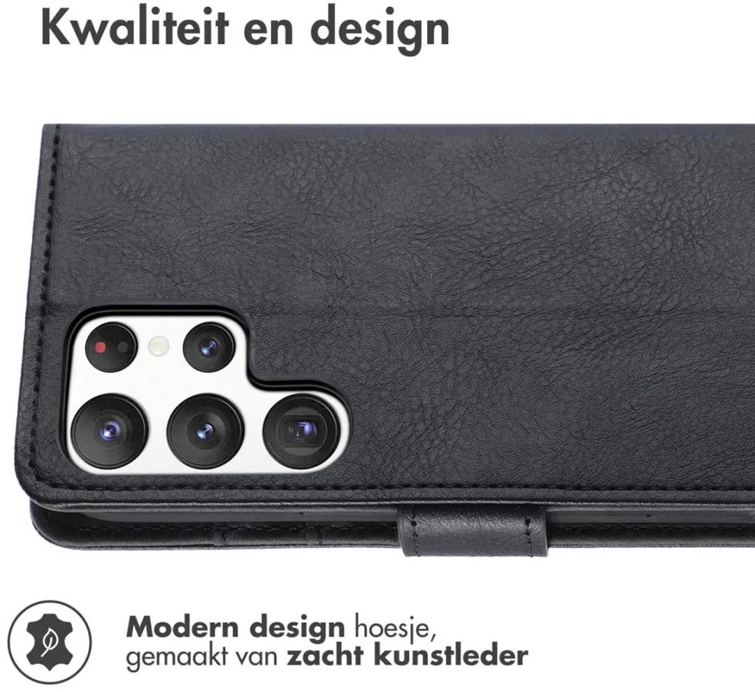 Imoshion Hoesje Samsung Galaxy S23 Ultra - 3 Pasjes - Zwart