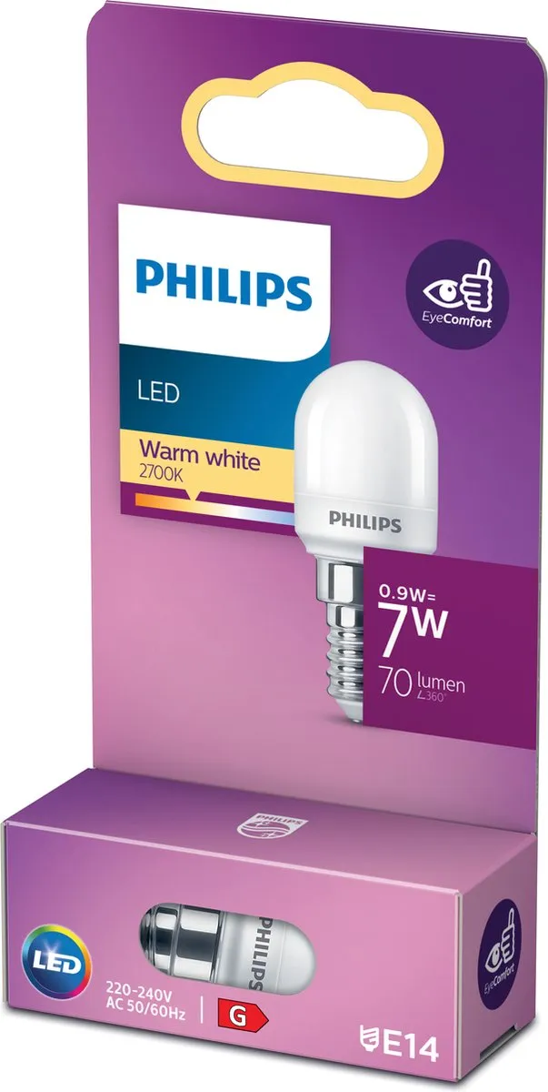 Philips Kaarslamp 7W T25 E14 - Warmwit - 929002401355