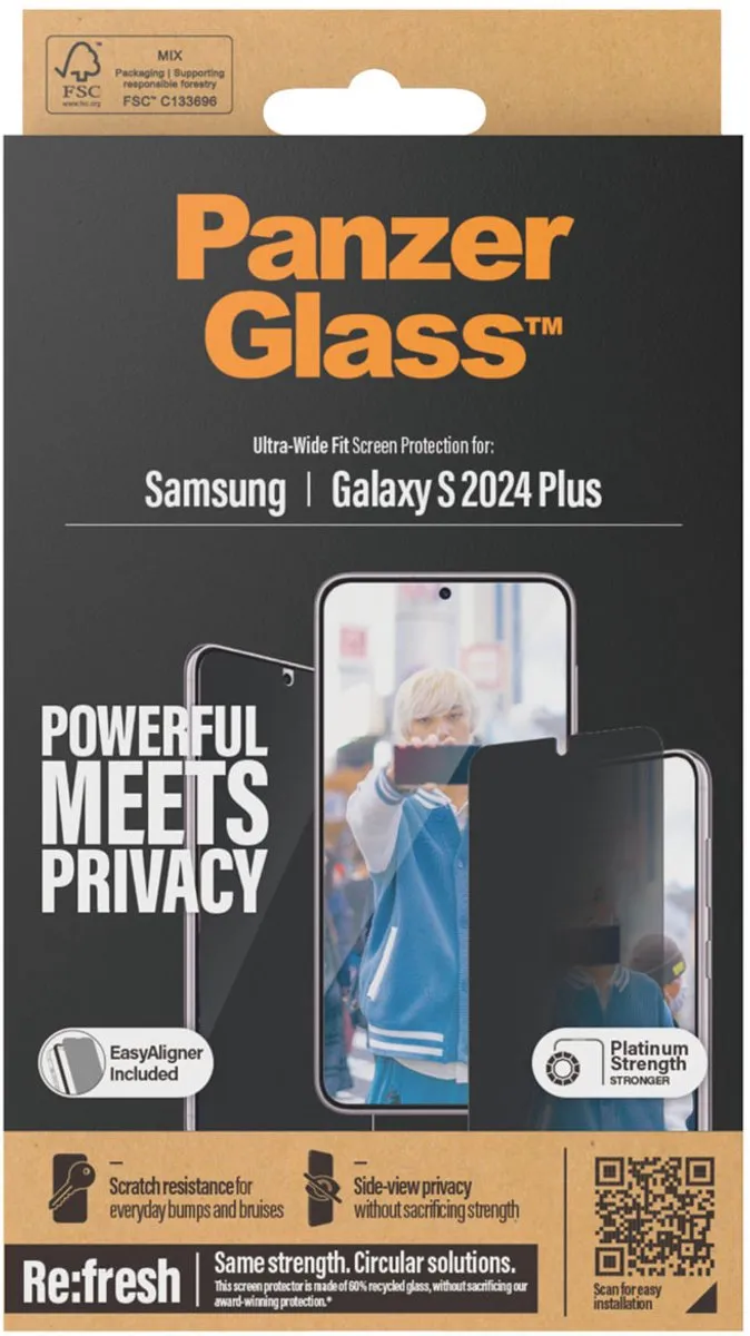 PanzerGlass Ultra-Wide Fit Screenprotector S24 Plus