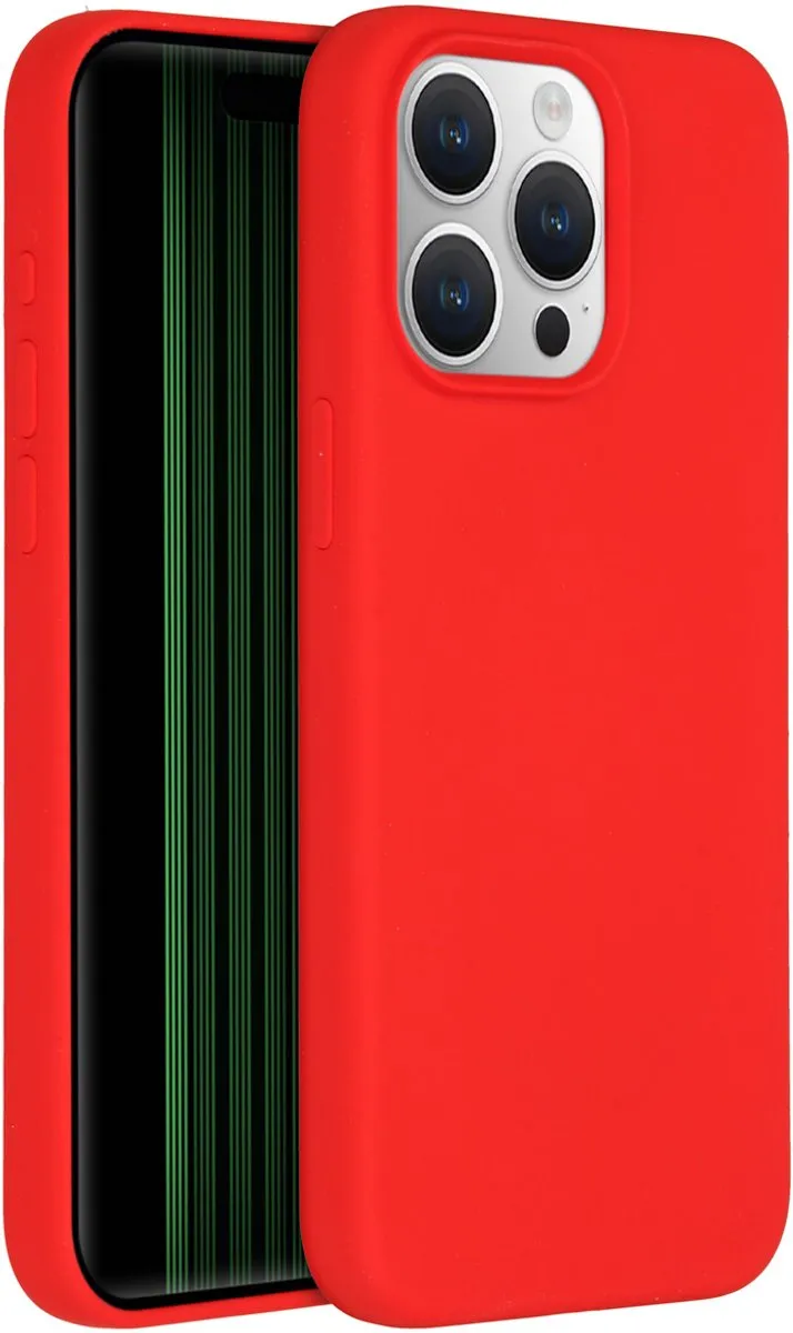 Accezz Hoesje iPhone 15 Pro Max - Rood
