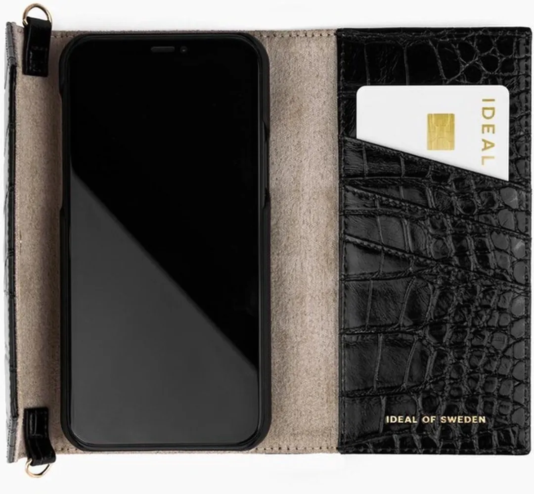 iDeal of Sweden Cassette Clutch iPhone 12/12 Pro - 4 Pasjes - Zwart - afbeelding 2 van 3