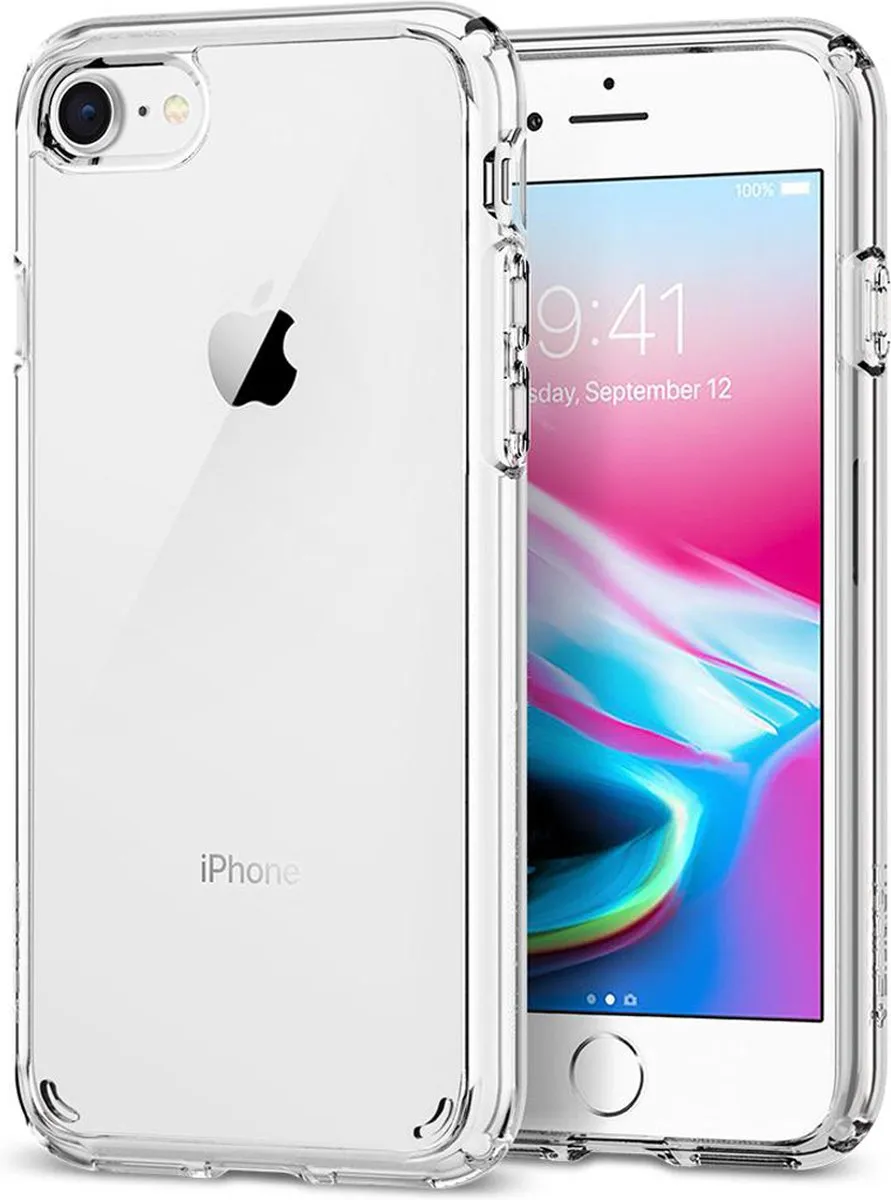 Spigen Ultra Hybrid 2 042CS20927 iPhone Hoesje - Transparant