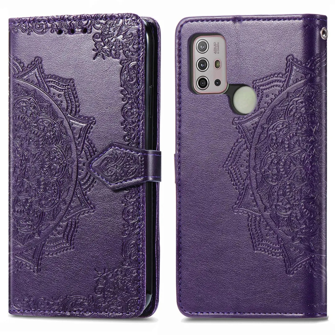 imoshion Hoesje Motorola Moto G10/G20/G30 - 3 Pasjes - Paars