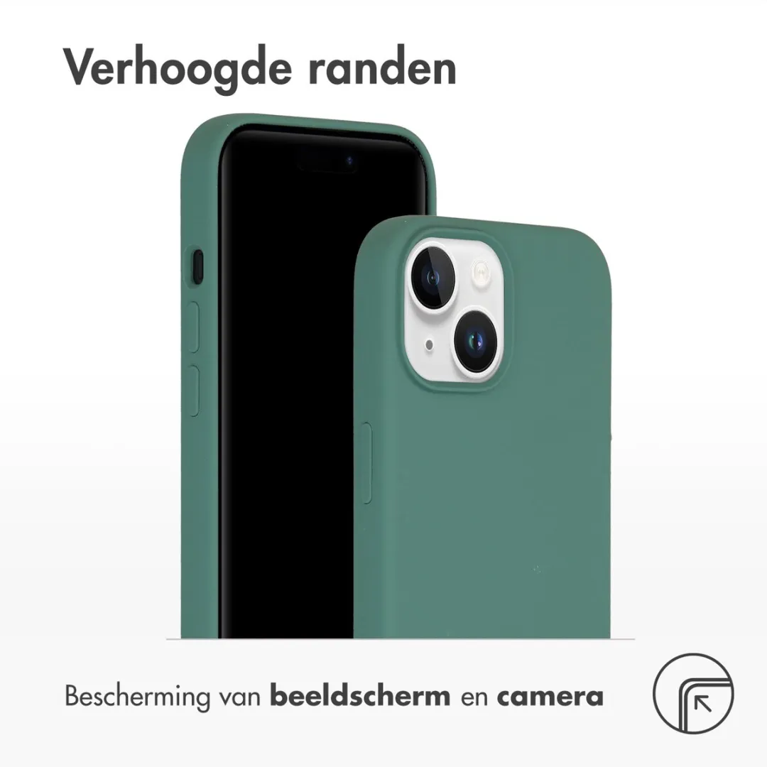 Accezz iPhone 15 Hoesje Donkergroen